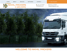 Tablet Screenshot of nikhilpackers.com
